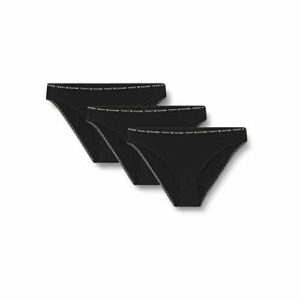 Tommy Hilfiger Mujer Pack de 3 Slips Ropa Interior, Negro (Black/Black/Black), S