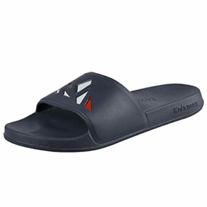 Knixmax Zapatos de Playa y Piscina para Hombre Verano Inicio Zapatillas de baño Ligera Antideslizantes Slip on Azul Marino 46/47 EU