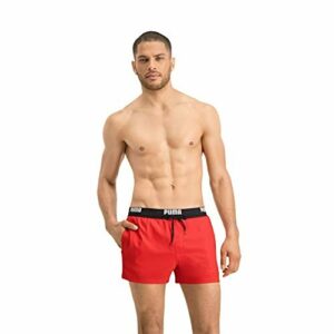 PUMA Shorts 100000030, Rojo (Red), L para Hombre