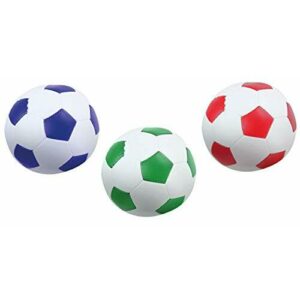 Lena- Balones de fútbol Blandos Set, Multicolor, 3 Stück (1er Pack) (SiMM Spielwaren GmbH 62163)