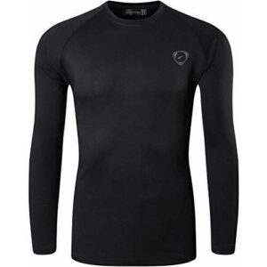 jeansian Hombre Deporte Proteccion Solar UPF 50+ UV Camiseta Men Sport T-Shirt LA245 Black XL