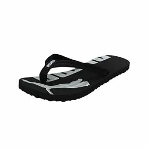 PUMA Unisex Epic Flip V2 Chancletas, Black White, 49.5 EU