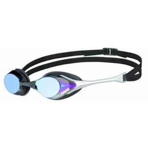 arena Cobra Original Swipe Mirror Gafas de Natación de Competición Unisex para Adultos, Gafas de Natación con Lentes de Espejo, Antivaho, Protección UV, 4 Puentes Nasales Intercambiables