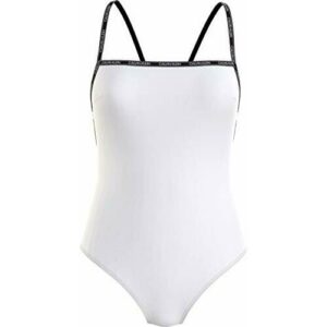 Calvin Klein Square Neck One Piece-rp Traje de Bao de una Sola Pieza, Pvh Classic White, M para Mujer