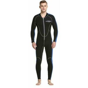 Cressi Lido Man Monopiece Wetsuit Traje de Neopreno 2mm de una Pieza para Hombre, Men's, Negro/Azul, XXL/6