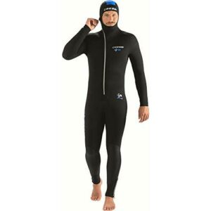 Cressi Diver Man Monopiece Wetsuit Traje de Buceo de Una Pieza para Hombres, Disponible en 5 mm/7 mm, Men's, Negro/Azul, XXXXL/8