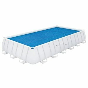 BESTWAY - Cobertor Solar para Piscina Desmontable 703x336 cm Rectangular Protege y Calienta el Agua de PVC Resistente a los Rayos UV Fácil de Instalar y Almacenar