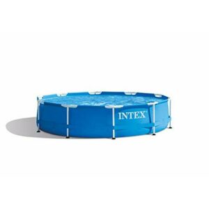 Intex Piscina redonda azul con estructura metálica elevada - Ø 305 x 76 cm