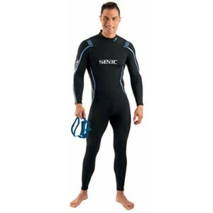 Seac Feel Man 3 mm, Traje Ultra elástico en Neopreno de 3 mm con Cremallera, para Buceo, Snorkel y apnea