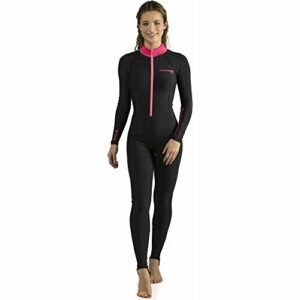 Cressi Skin 1mm Traje de Neopreno de una Pieza, Women's, Black/Pink, 2/S