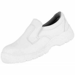 Zapatillas de Trabajo Nitras 7250 Clean Step I - Zapatilla de Seguridad S2 para Hombres y Mujeres - Zapatos Resistentes al Agua con Punta de Acero - Blanco, Tamaño 39