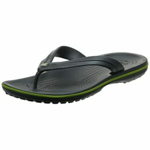 Crocs Crocband Flip, Chanclas Unisex adulto, Graphite Volt Green, 42/43 EU