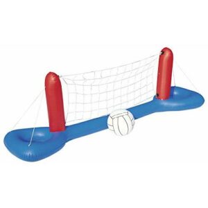 BESTWAY 52133 - Red Hinchable Voleibol 64x244 cm con Red de Nylon y Pelota Hinchable para Piscina o Playa Fácil Inflado para Niños y Niñas Mayores de 3 Años