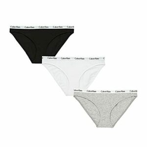 Calvin Klein 000QD3588E Bikini Estilo Ropa Interior, Black, Mediano-Tamaño 12 para Mujer