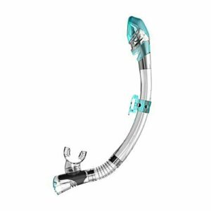 SEAC Fast Dry Tubo con Boquilla Ergonómica de Silicona, Unisex Adulto, Transparente/Aguamarina