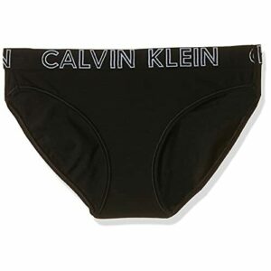 Calvin Klein Mujer Slip con Forma de Bikini Algodón con Stretch, Negro (Black), L
