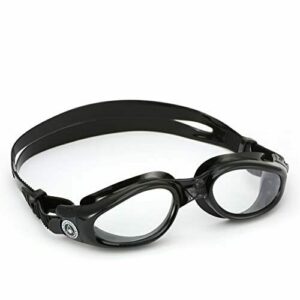 Aquasphere Kaiman Gafas de Natación Negro - Lente Transparente