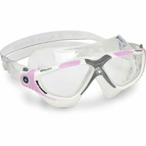 Aquasphere Vista Máscara/Gafas de Natación Blanco y Rosa - Lente Transparente