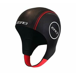 ZONE Gorro de Natación de Neopreno, Swim Cap, Adultos Unisex Negro, M