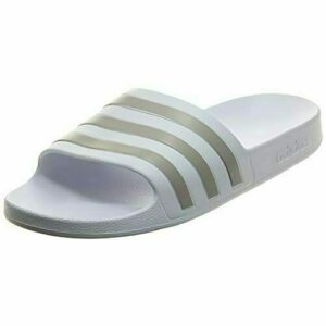 adidas Adilette Aqua Slides, Slides Unisex adulto, Ftwr White Platin Met Ftwr White, 42 EU