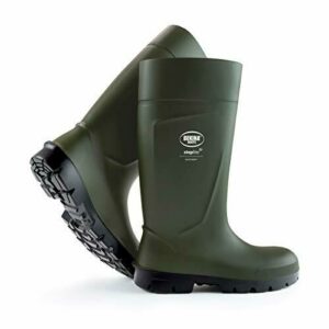 Botas de Seguridad para Hombres sin Puntera de Acero para la Agricultura, Ligeras, de Gran Comodidad, Suela Antideslizante, Resistentes al los Productos de Limpieza, Verde, EU 42