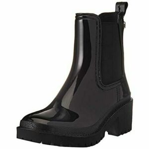 Botas de Agua Estilo botín Chelsea Negras para Mujer TRYSIL