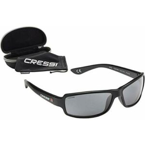Cressi Ninja Floating - Gafas Flotantes Polarizadas para Deportes con una protección 100% UV Adultos Unisex, Negro/Negro