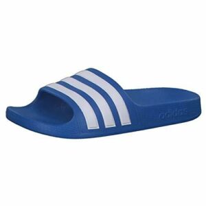 adidas Adilette Aqua K, Chanclas Unisex Adulto, Azul y Blanco (True Blue/Footwear White), 38 EU