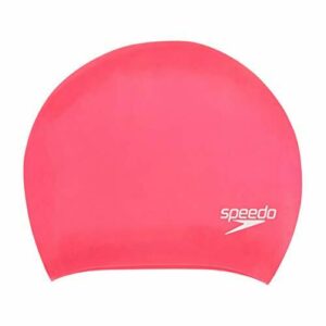Speedo Unisex Adulto Long Hair Swimming Cap Pink One Size Gorro de natación, Rosado, Talla Única