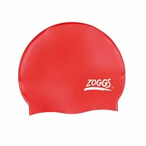 Zoggs Gorro de natación, Adultos Unisex, Rojo, una Talla