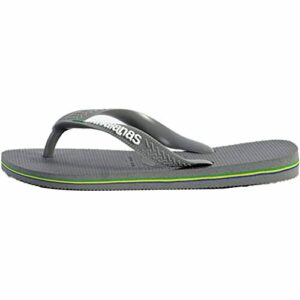 Havaianas Brasil Logo, Chanclas Unisex adulto, Steel Grey Steel Grey, 43/44 EU