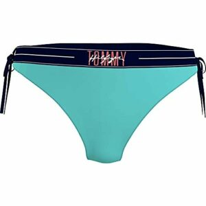 Tommy Hilfiger Corbata Lateral de Cuerda descarada Bragas de Bikini, Miami Aqua, XS para Mujer