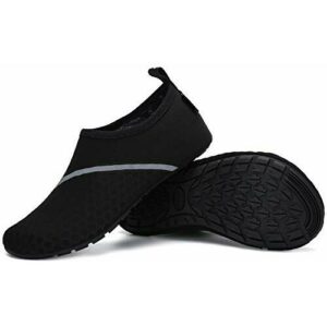 Zapatos de Agua Hombre Escarpines Zapatillas Mujer Secado rápido Playa NatacióN Surf Piscina Barefoot Ligeros de Antideslizante Negro