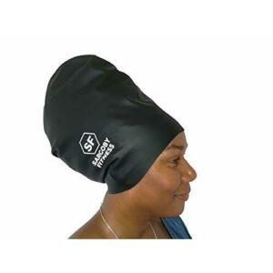 Sargoby Fitness Gorro Piscina Pelo Largo Gorro de natación Trenzas para rastas de Pelo Largo o rastas de Pelo Afro tamaños de Gorro de natación para Adultos Se Puede Utilizar como Gorro de Ducha