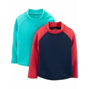 Simple Joys by Carter's Conjunto con Camiseta de Neopreno Variado Niño, Pack de 2, Azul/Rojo, 3 años