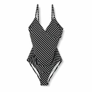 Short Stories Swimsuit Padded bañadores, Multicolor (Black Stripe 10048), 38 (Talla del Fabricante: 36) para Mujer