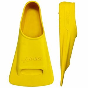 FINIS Adult Zoomers - Aletas de natación, tamaño 43-44, color amarillo