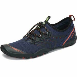 SAGUARO Zapatillas de Playa para Hombre Mujer Transpirable Ligero Zapatos de Surf Agua Antideslizante Escarpines Natación Secado Rápido Water Shoes, Surf Azul 43