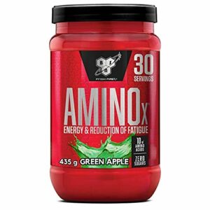 BSN Nutrition Suplemento Amino X con Vitamina D, Vitamina B6 y Aminoácidos, Sabor Manzana Verde, 30 Porciones, 435 g