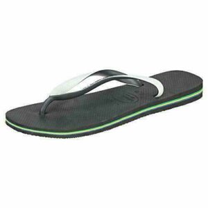 Havaianas Brasil Mix, Chanclas Unisex Adulto, Black/White, 37/38 EU