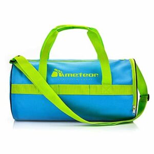 Bolsa Deporte Viaje Gimnasio con Compartimento Separado para Zapatos Duffle Bag para Hombre Mujer Ultraligera Plegable Bolsa Deportiva 25 L Yoga Bolsa Fin de Semana (Azul/verde3, 25 L)