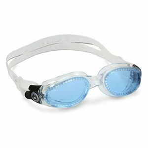 Aquasphere Kaiman Gafas de Natación Transparente - Lente Azul