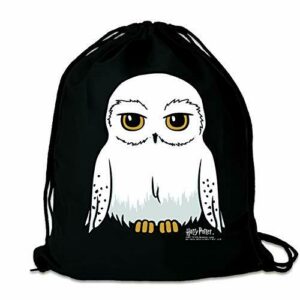 Logoshirt - Harry Potter - Lechuza - Hedwig - Mochila Saco - Bolsa - negro - Diseño original con licencia