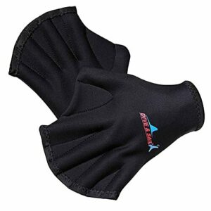 Buceo Natación Guantes Palmeados Guantes De Natación Snorkeling Surf Guantes De Natación Hombres Buceo Guantes Acuáticos para la Resistencia Durable para Aeróbic Acuático,Natación,Deportes Acuáticos