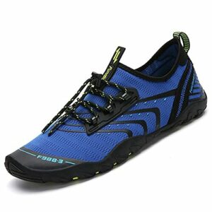 SAGUARO Escarpines Hombre Mujer Zapatillas de Agua Antideslizantes Zapatos de Agua Secado Rápido Zapatillas Playa Calzado para Natacion Surf Acuaticas Piscina EST: 1 Azul Gr.44 EU