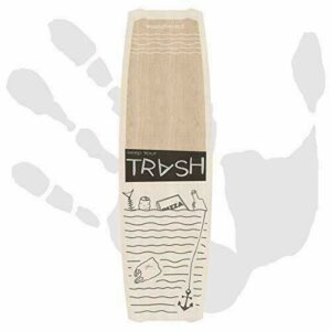 Woodboard Trash 143 Freestyle Wakestyle Kitesurfing - Tabla de Kitesurfing (tabla con finas, sin fijación)