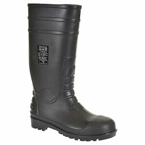 Portwest Bota Wellington Total Safety S5,, Tamaño: 49, Color: Negro, FW95BKR49