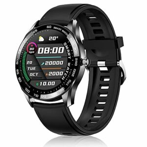 LIYIFANKJ Reloj Inteligente Hombres Smartwatch 1,32 Pulgadas IP67 Impermeable Pulsómetros Podómetro Calorías Compatible con Android iOS