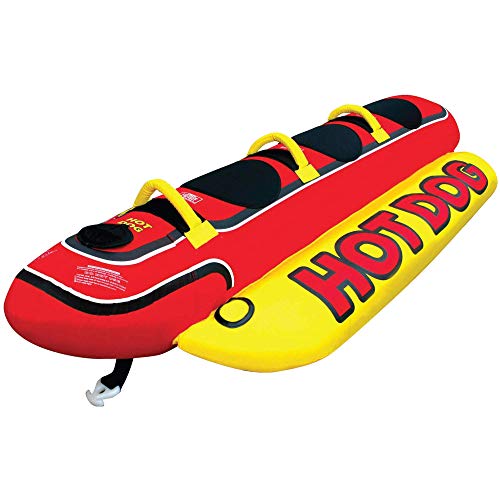 Airhead 3 Person Towable Tube Hot Dog-Tubo de Remolque, Unisex, Multicolor