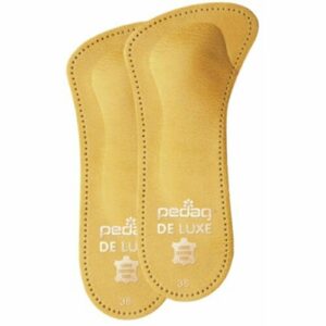 Pedag De Luxe 3/4 Plantillas Para Zapatos De Cuera con Reducción y Soporte para pie con dedos abiertos - Marrón, 39 EU